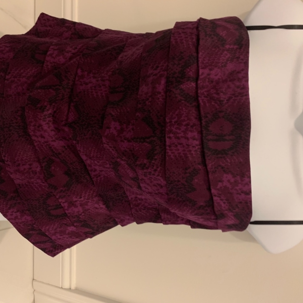 Purple Snake Print Layered bustier - Picture 2 of 5